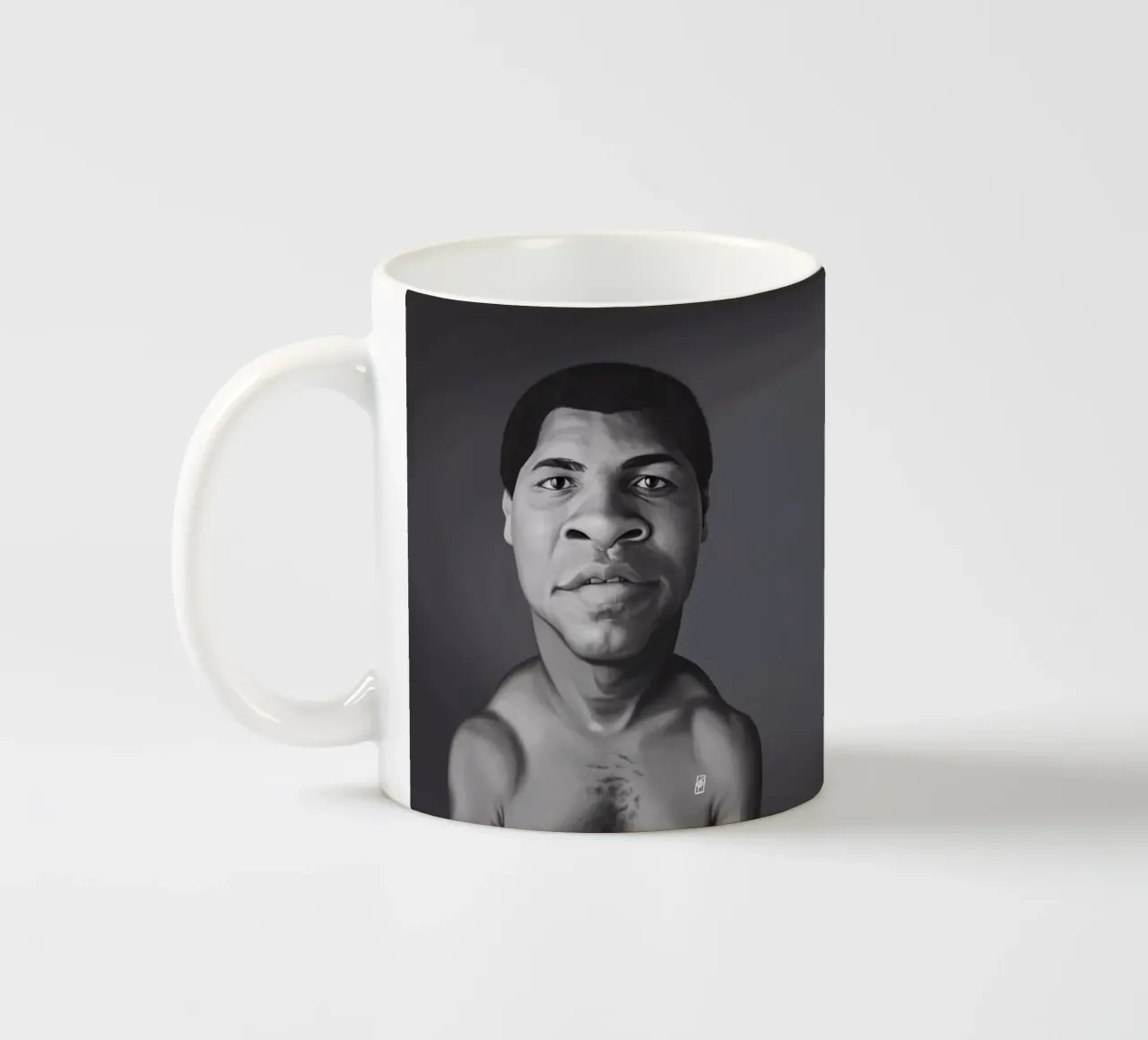 Muhammad Ali tazza in ceramica da Rob Art | Illustration