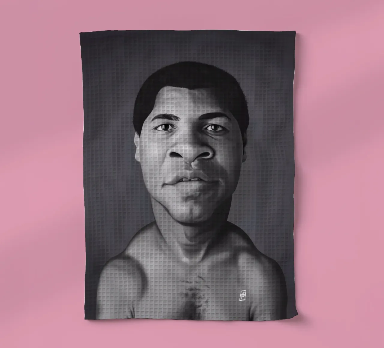 Muhammad Ali canovaccio da cucina da Rob Art | Illustration