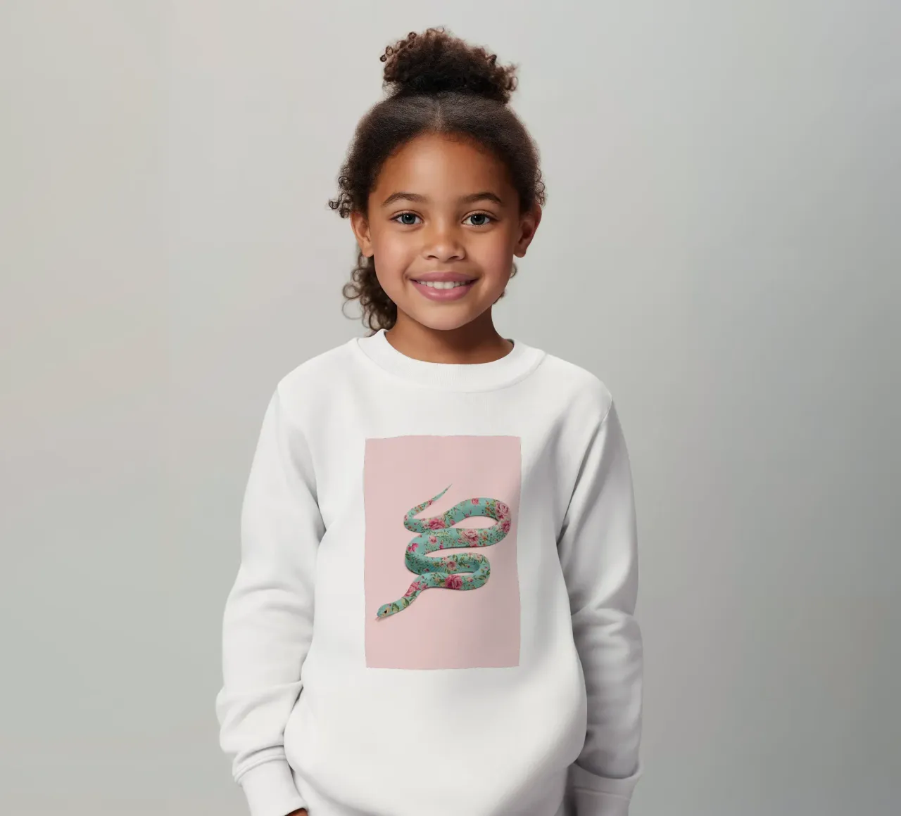 Floral Snake felpa bambino da Paul Fuentes Design