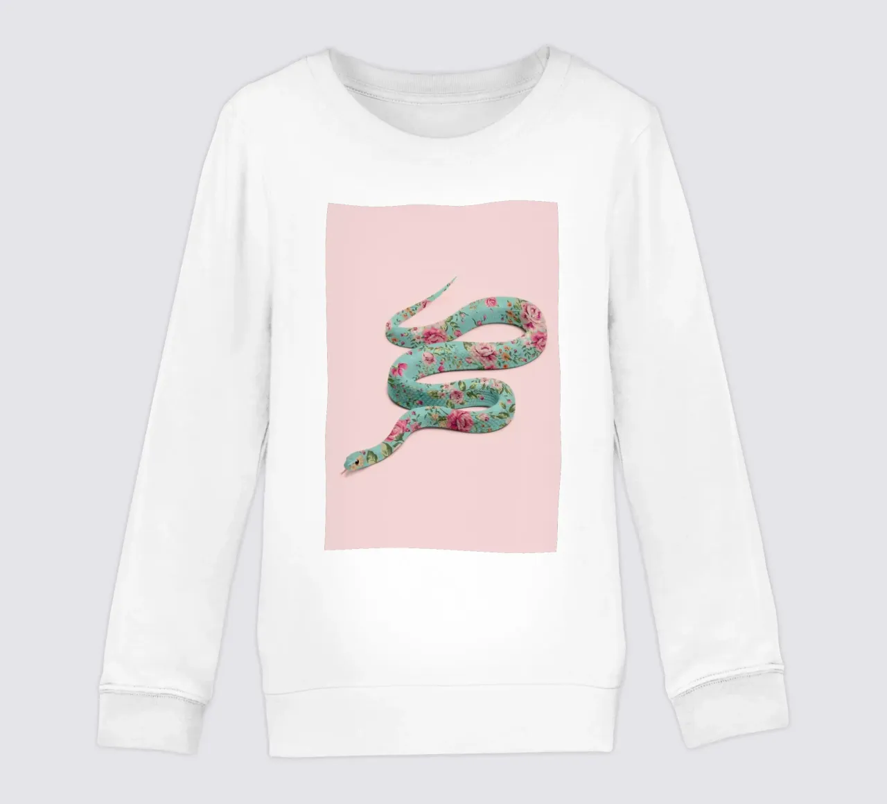 Floral Snake felpa bambino da Paul Fuentes Design