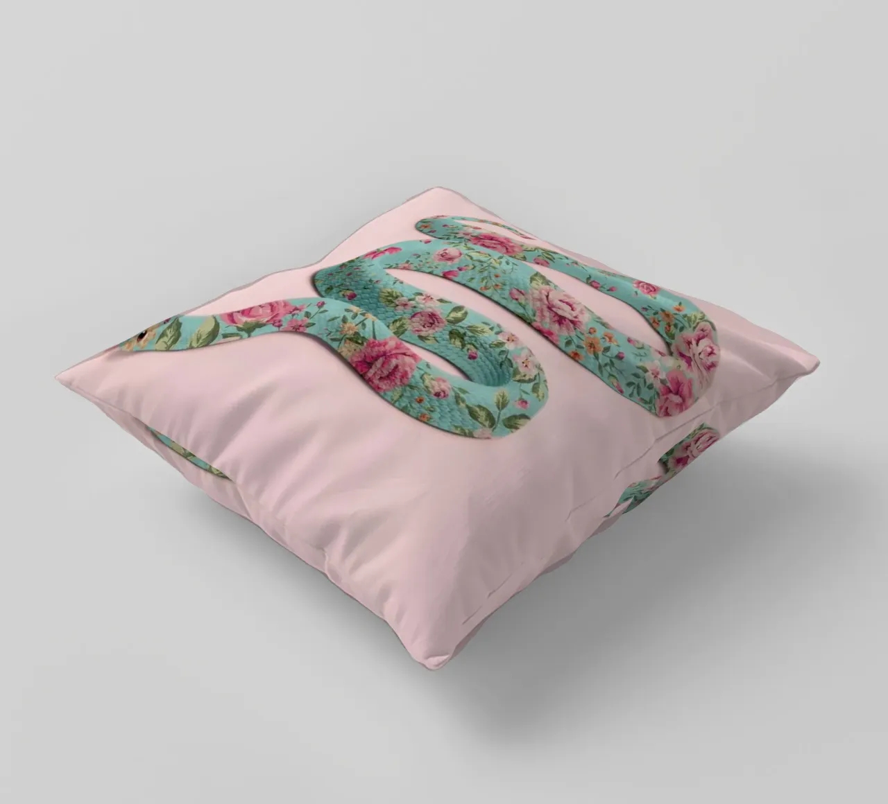 Floral Snake cuscino da Paul Fuentes Design
