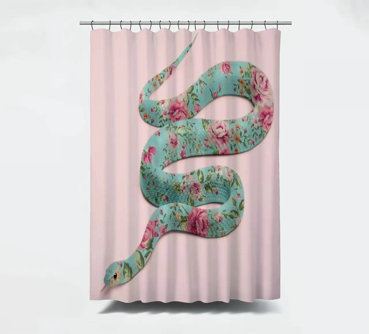 Floral Snake rideau de douche de Paul Fuentes Design