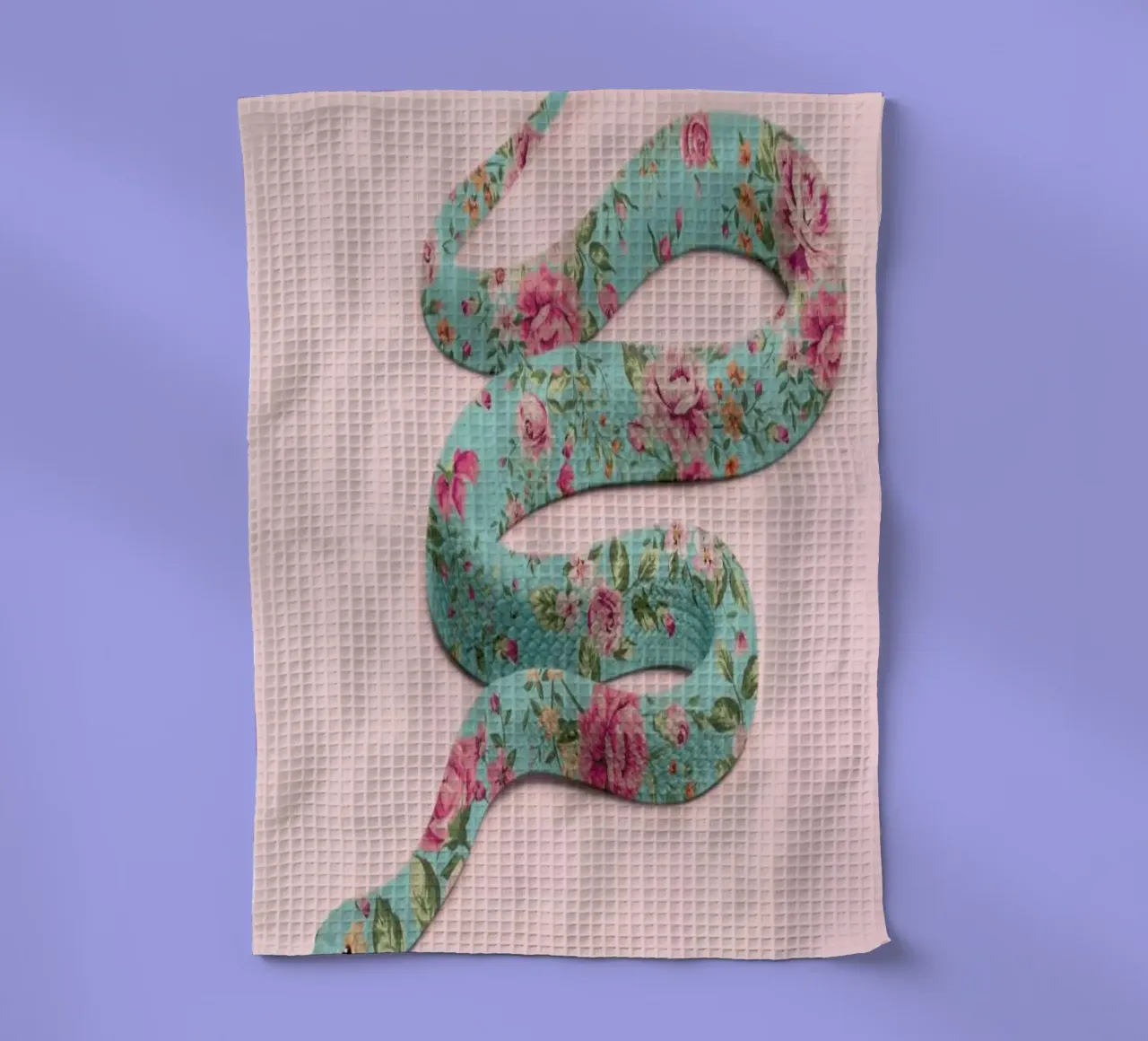 Floral Snake canovaccio da cucina da Paul Fuentes Design