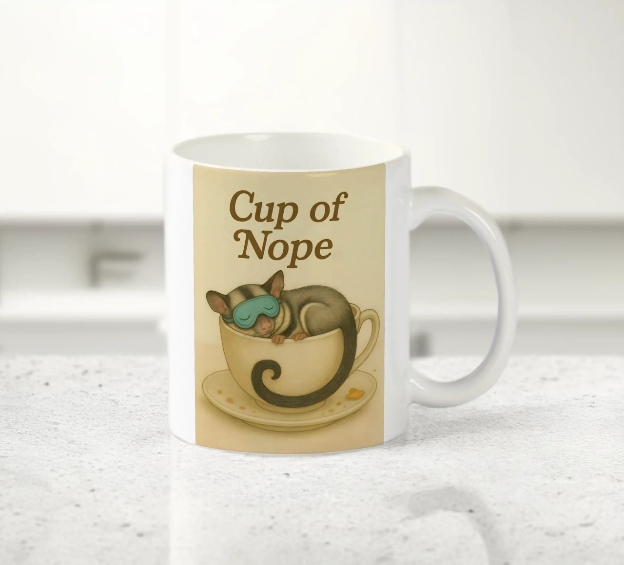 Lustiges Zuckerschieber-Meme Keramik Tasse von Funny Humor Art