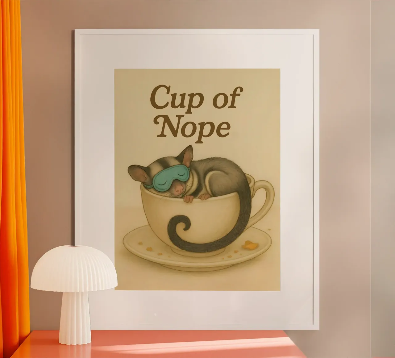 Divertente il meme del "Cavaliere di Zucchero". poster con telaio in legno da Funny Humor Art