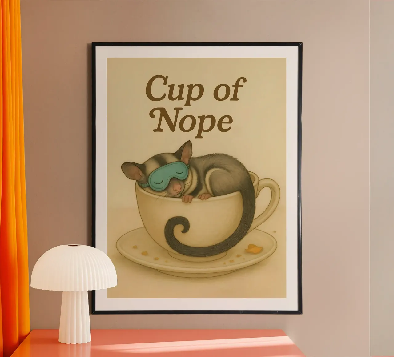 Divertente il meme del "Cavaliere di Zucchero". poster con telaio in legno da Funny Humor Art