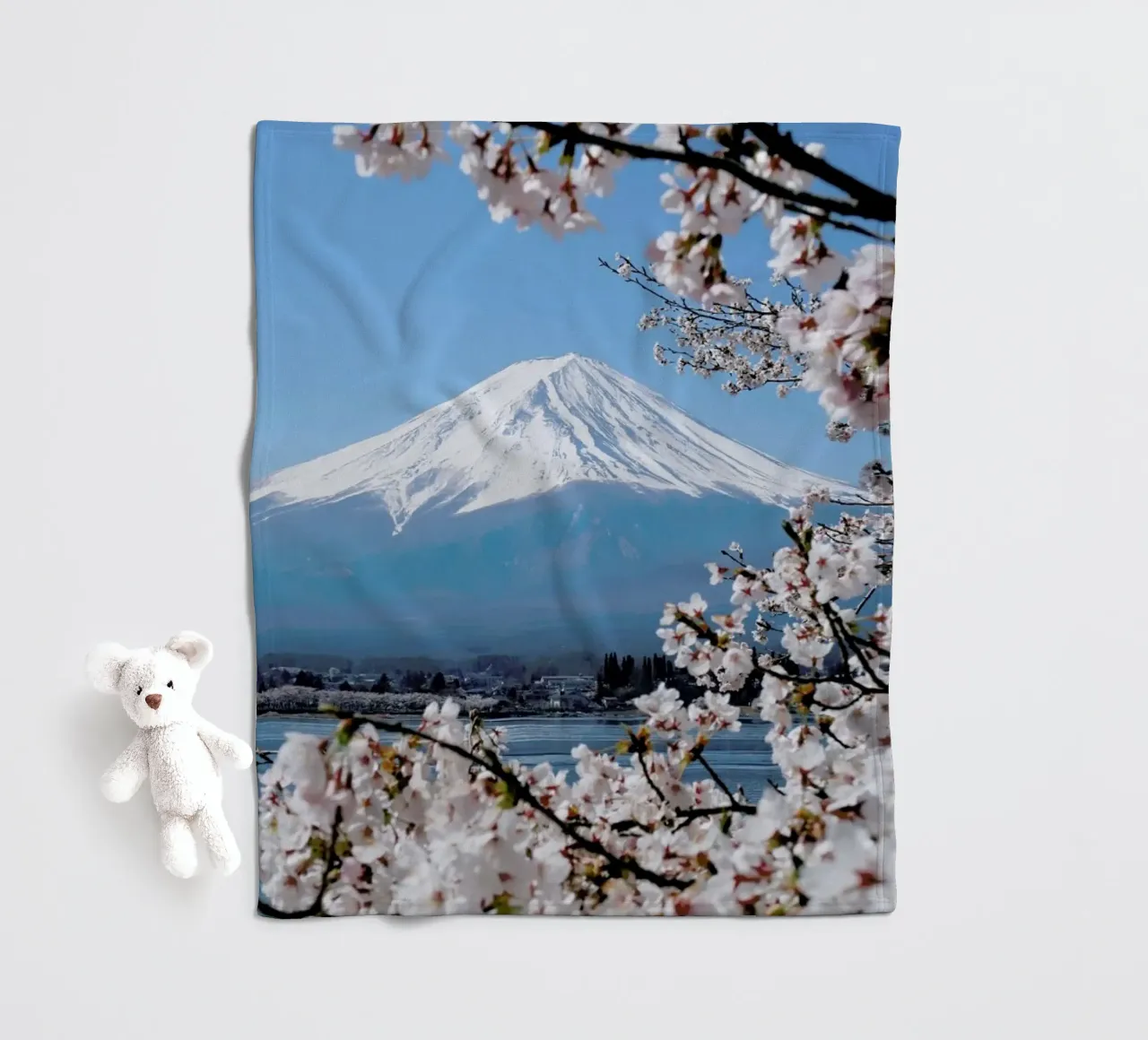 Mount Fuji @almalo fleece blanket by EyeEm Mobile GmbH