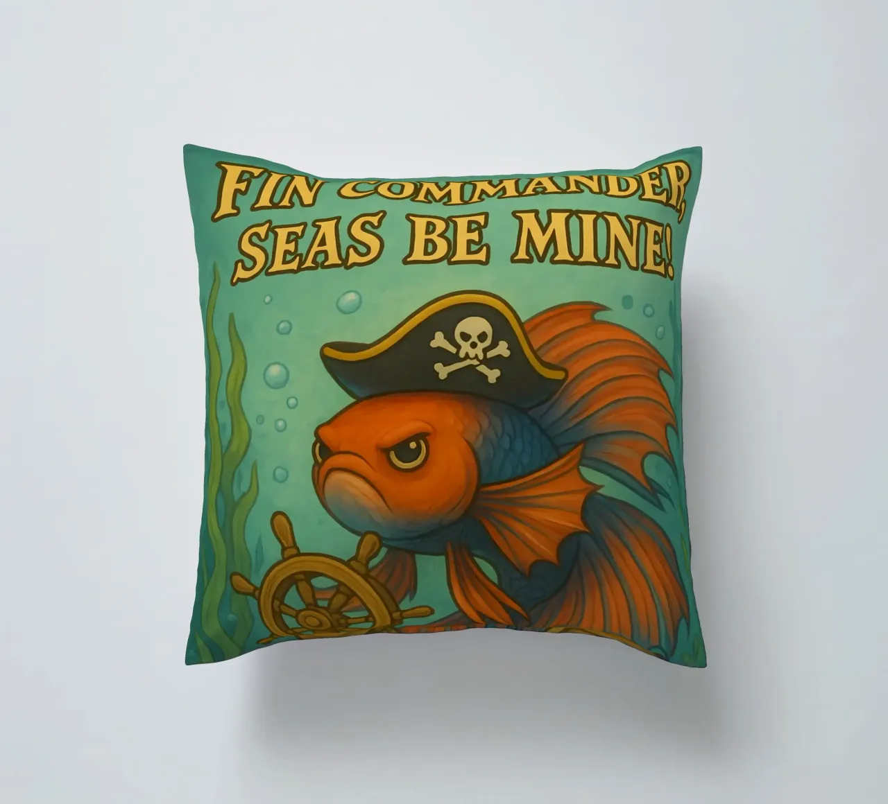 Funny Betta Fish Meme cuscino da Funny Humor Art