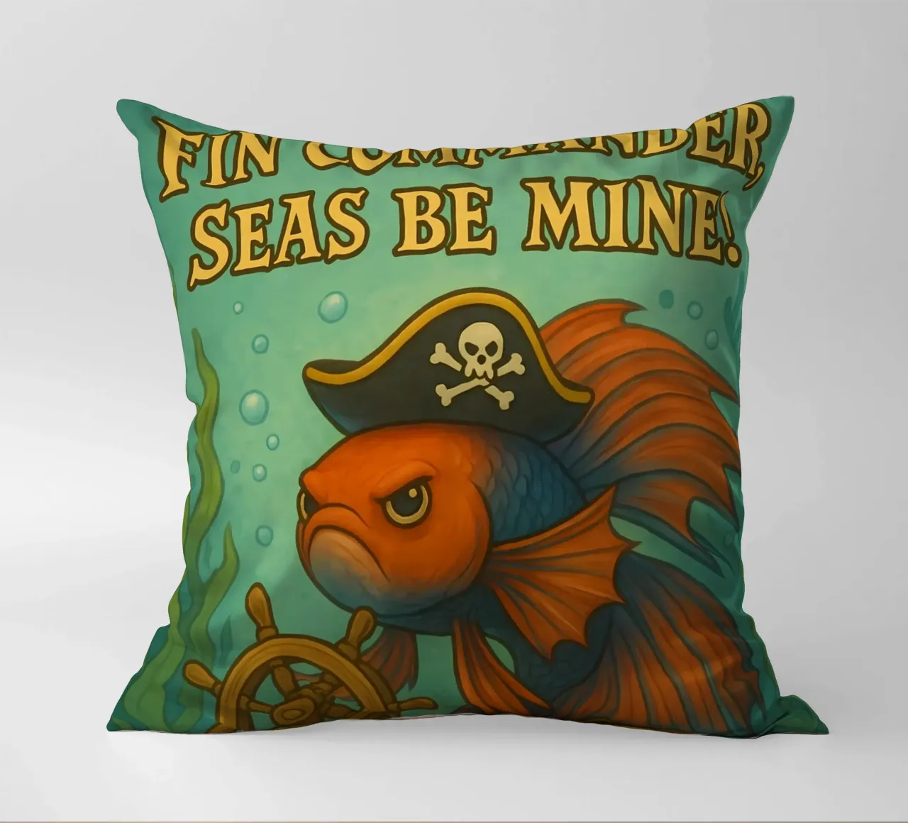Funny Betta Fish Meme cuscino da Funny Humor Art