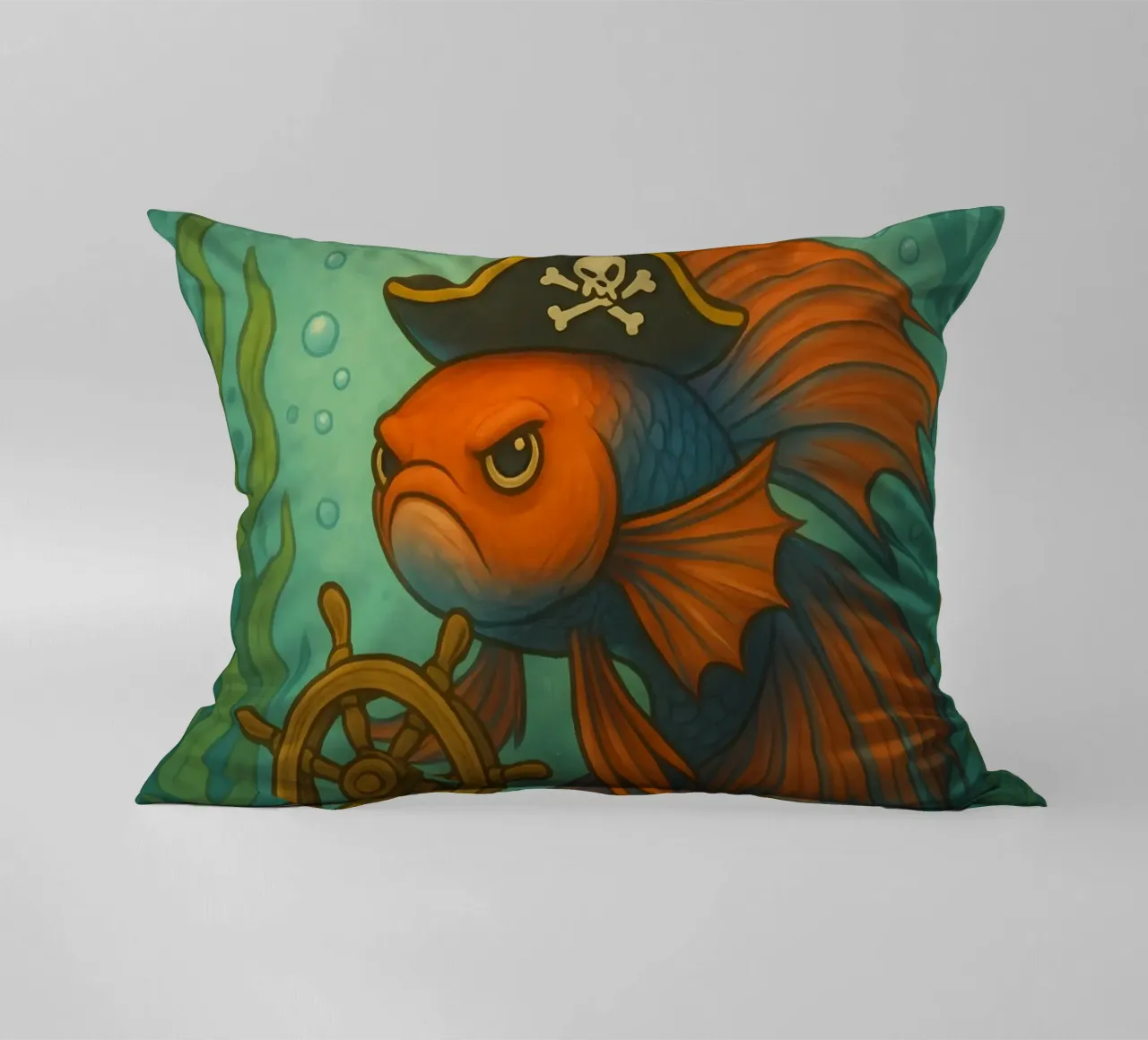 Funny Betta Fish Meme cuscino da Funny Humor Art