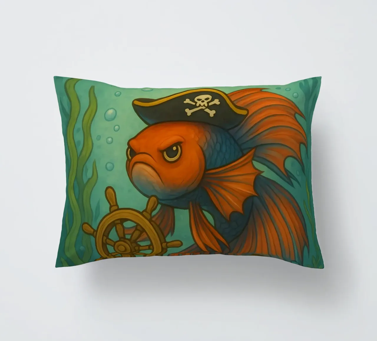 Funny Betta Fish Meme cuscino da Funny Humor Art