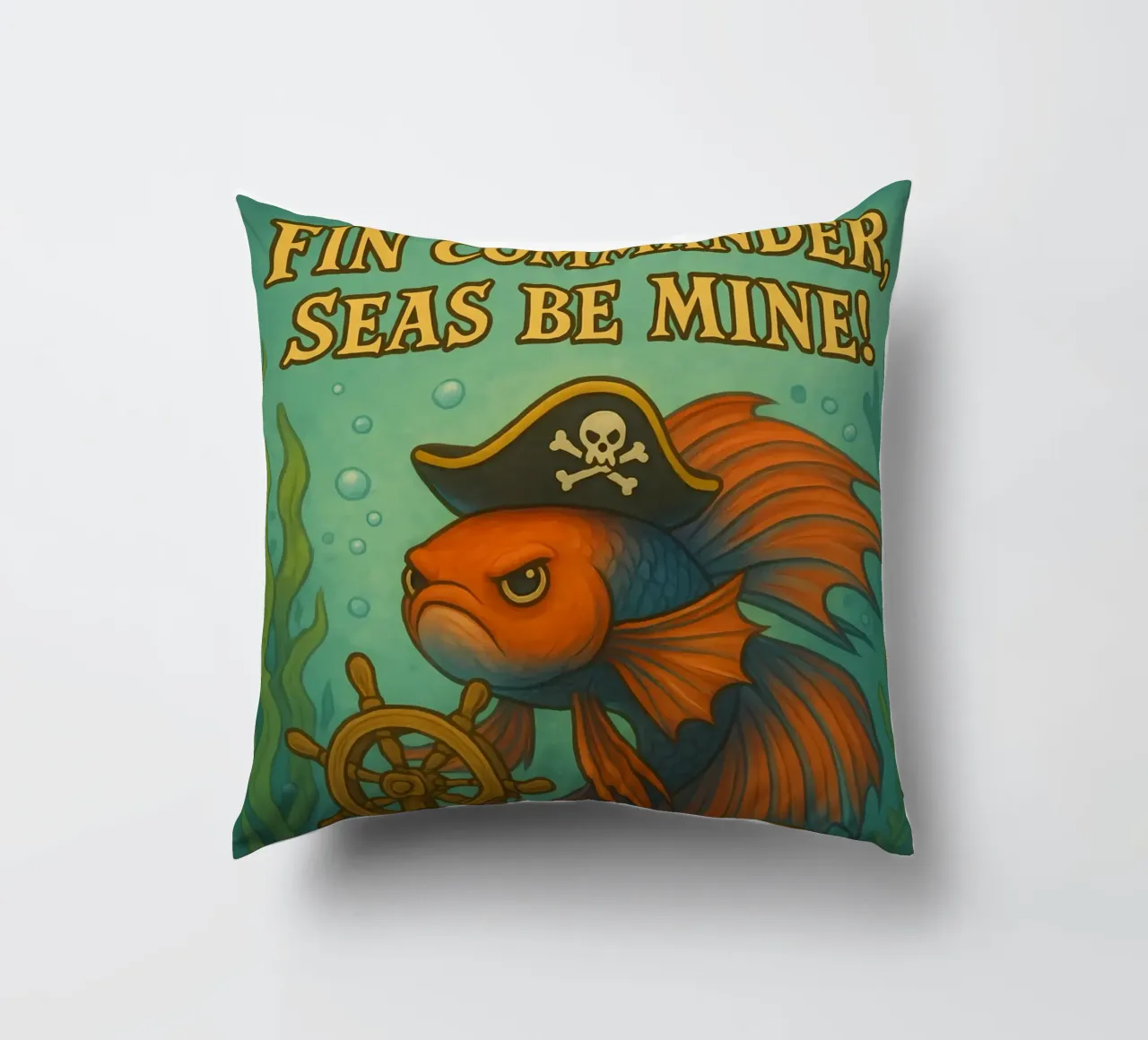 Funny Betta Fish Meme cuscino da Funny Humor Art