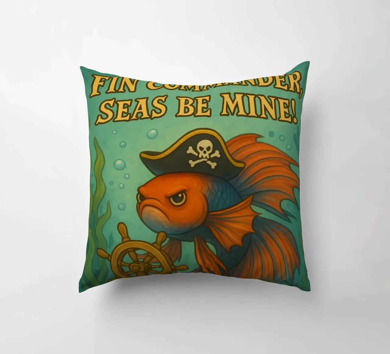 Funny Betta Fish Meme cuscino da Funny Humor Art