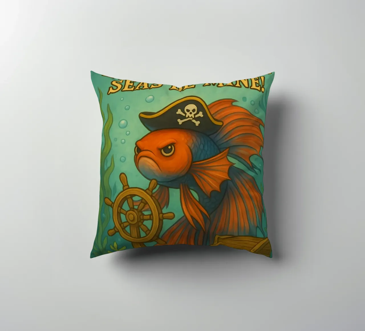 Funny Betta Fish Meme cuscino da Funny Humor Art