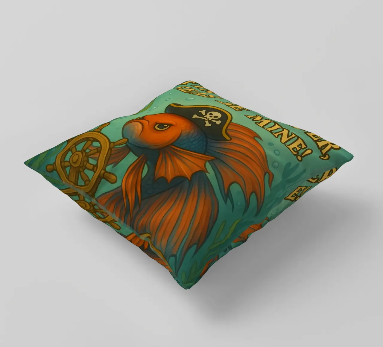 Funny Betta Fish Meme cuscino da Funny Humor Art