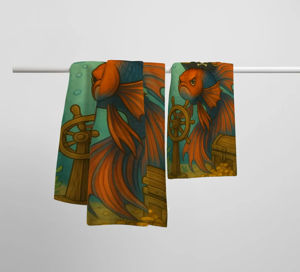 Funny Betta Fish Meme asciugamano da bagno da Funny Humor Art