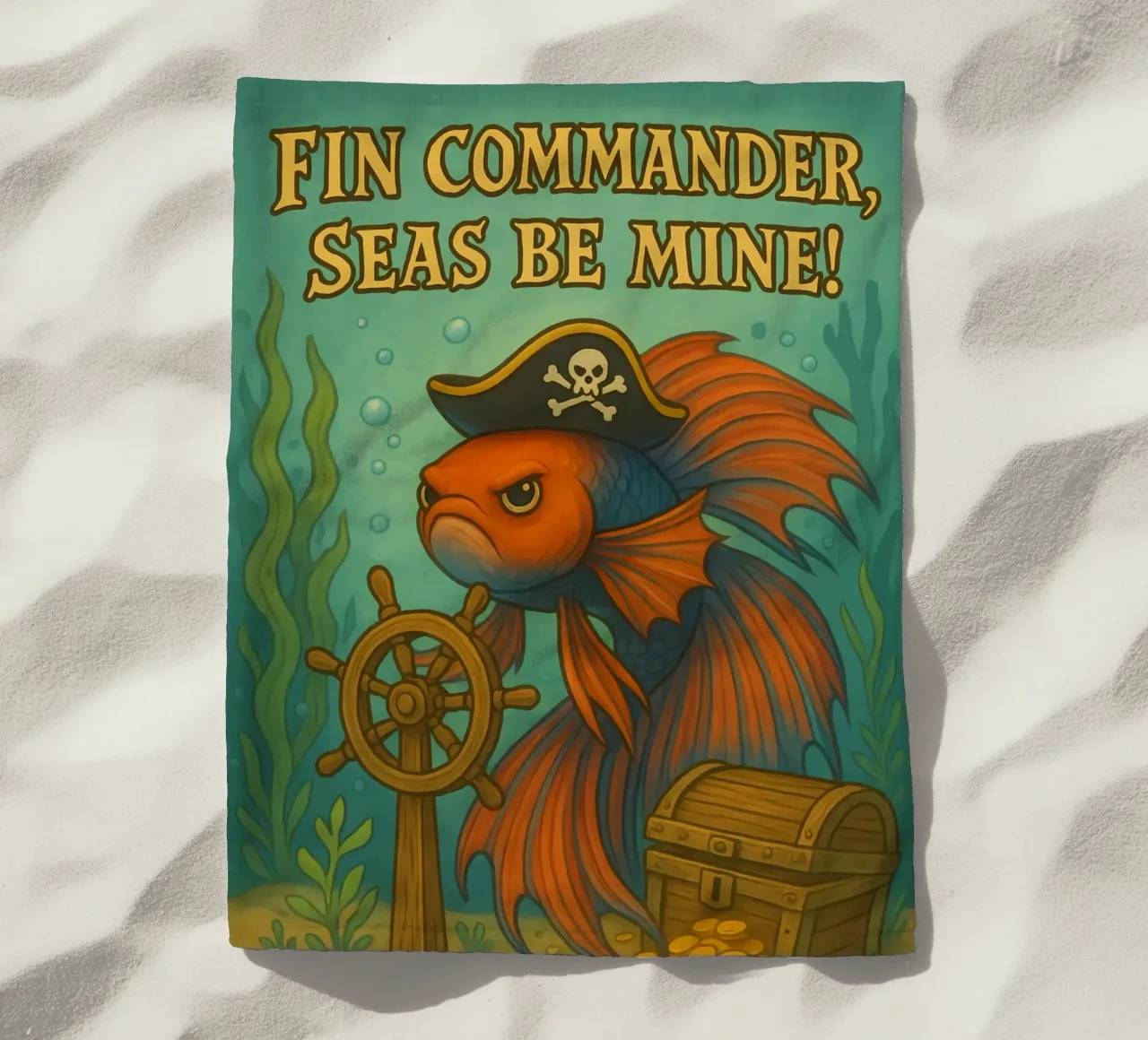 Funny Betta Fish Meme telo mare da Funny Humor Art