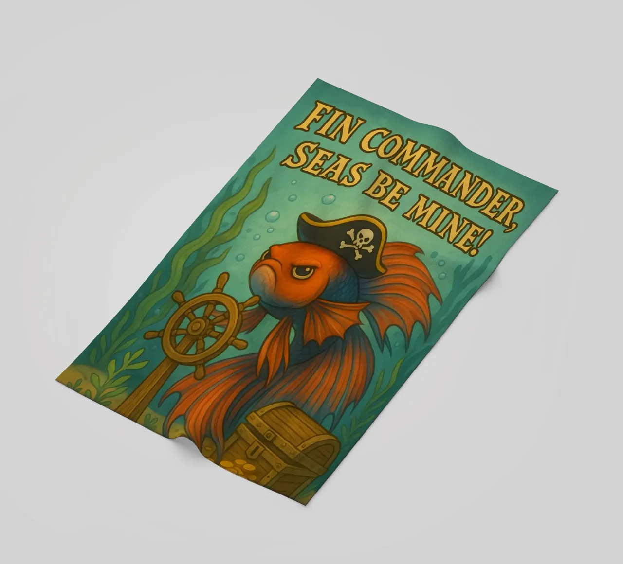 Funny Betta Fish Meme telo mare da Funny Humor Art