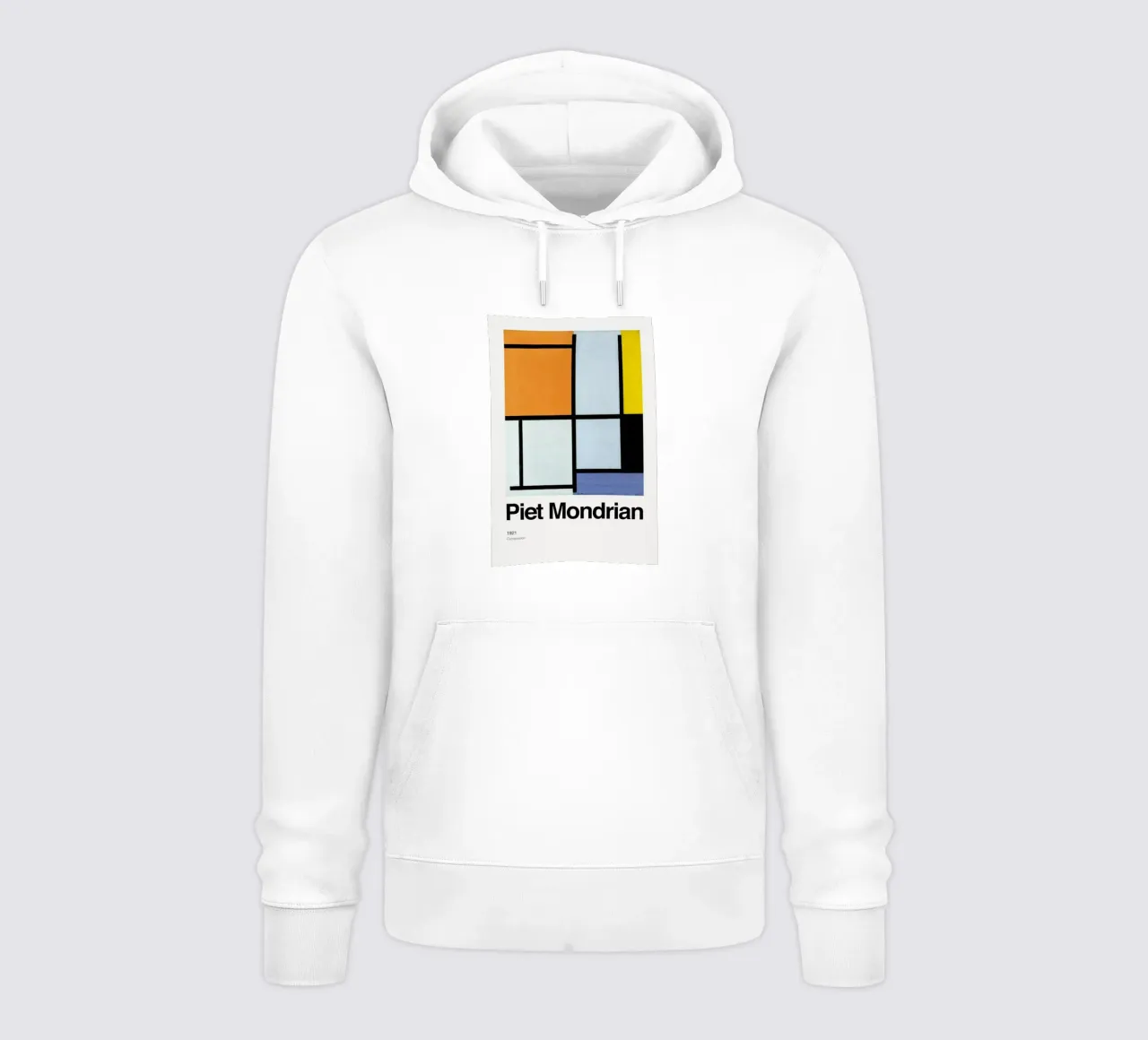 Mondrian - Composition 1921 felpa con cappuccio da ARTOTHEK