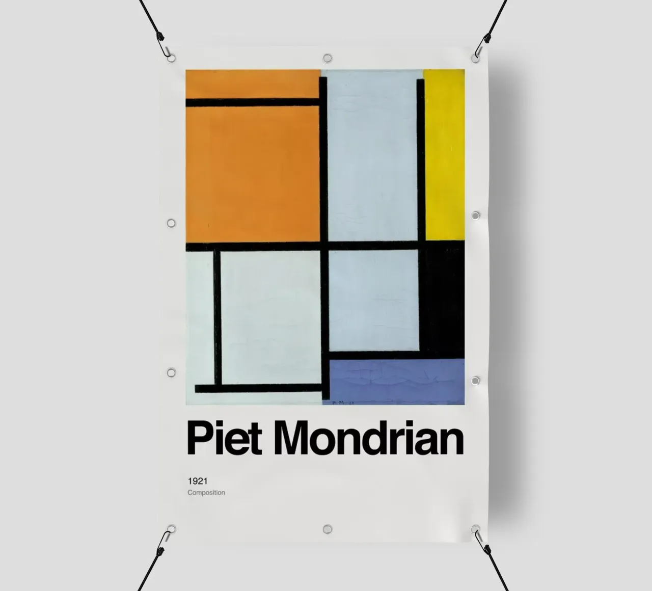 Mondrian - Composition 1921 telo in pvc da ARTOTHEK