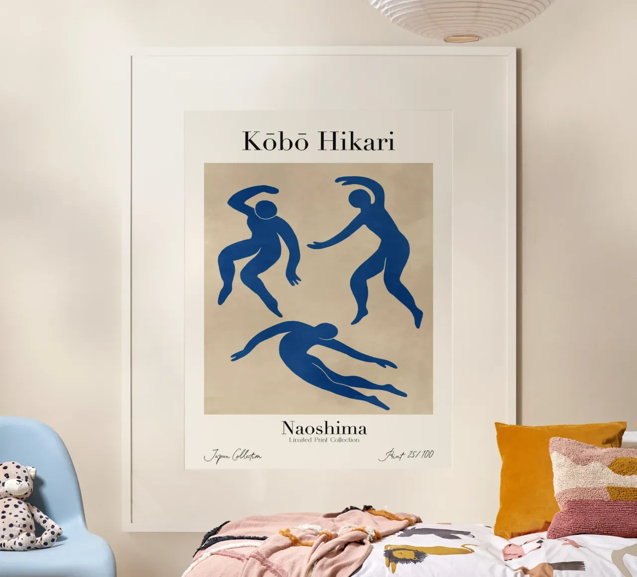 Kobo Hikari No 25 poster con telaio in legno da treechild