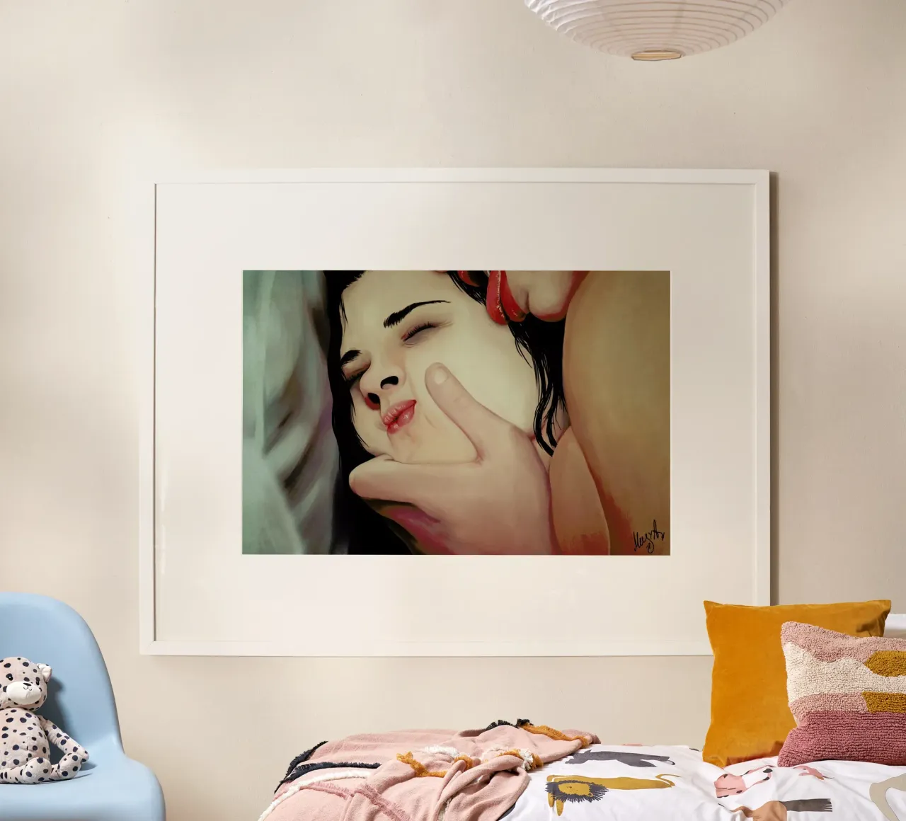 Lick poster con telaio in alluminio da Musya