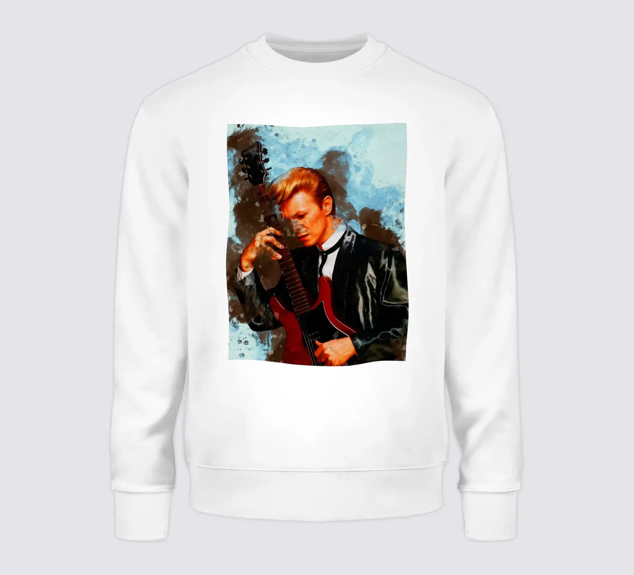 Macchia di ritratto David Bowie felpa da Gunawan Rb