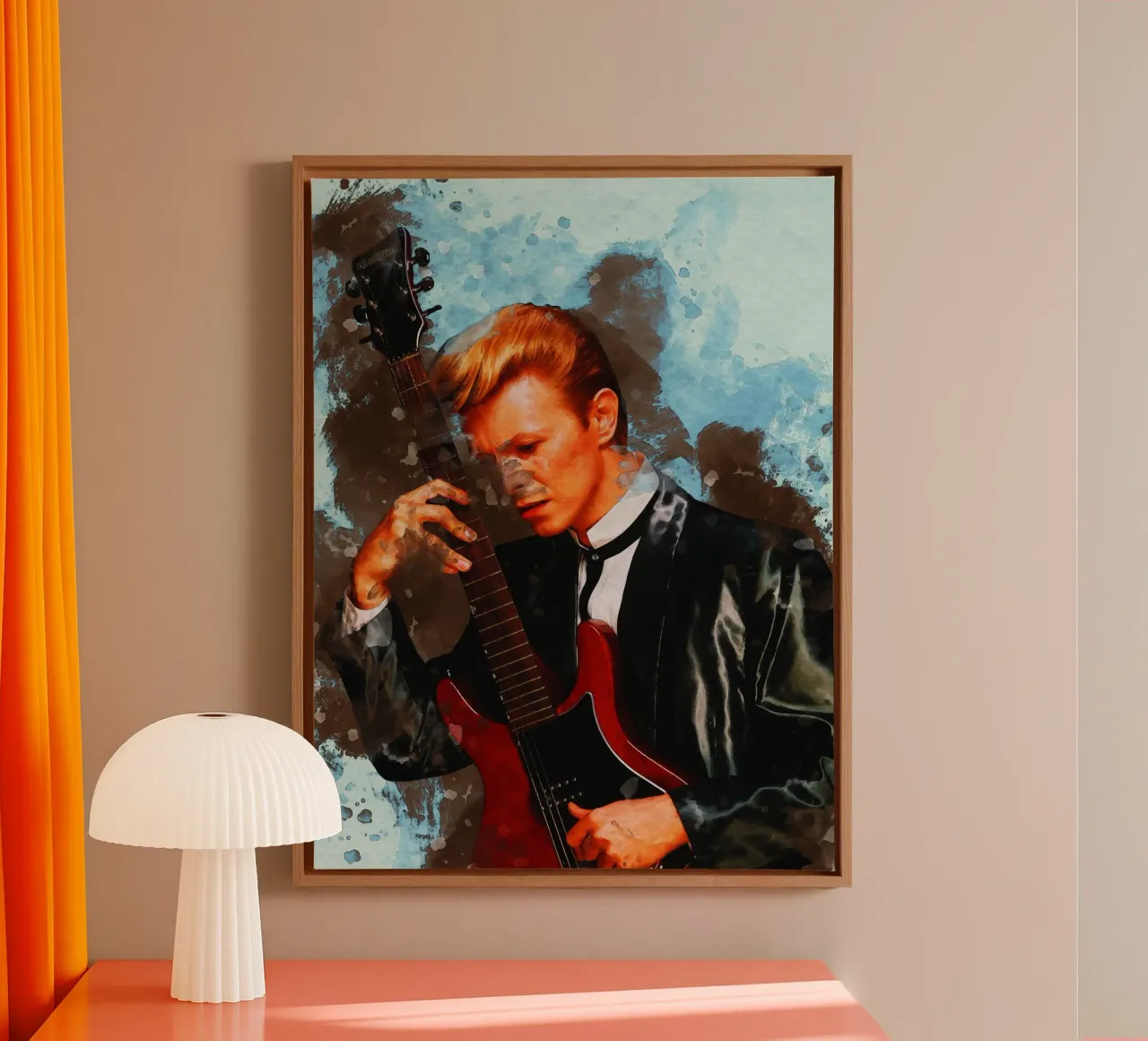 Smudge of Portrait David Bowie canvas by Gunawan Rb