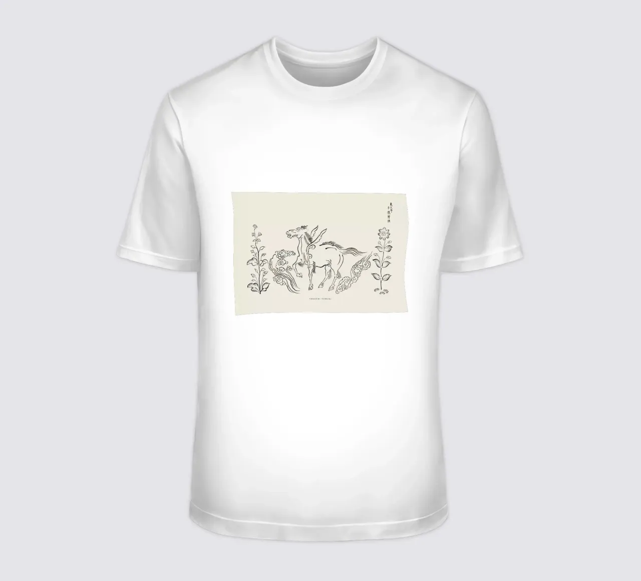Tomoki - Pegasus Woodblock Print t-shirt da Vintage by JUNIQE