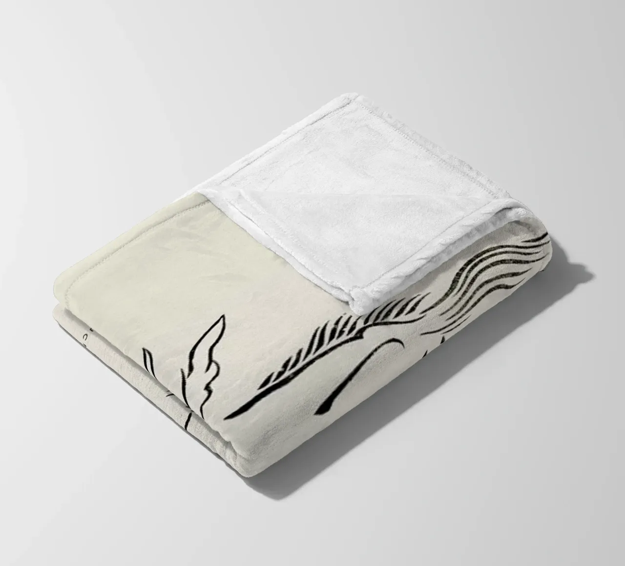 Tomoki - Pegasus Woodblock Print coperta in pile da Vintage by JUNIQE