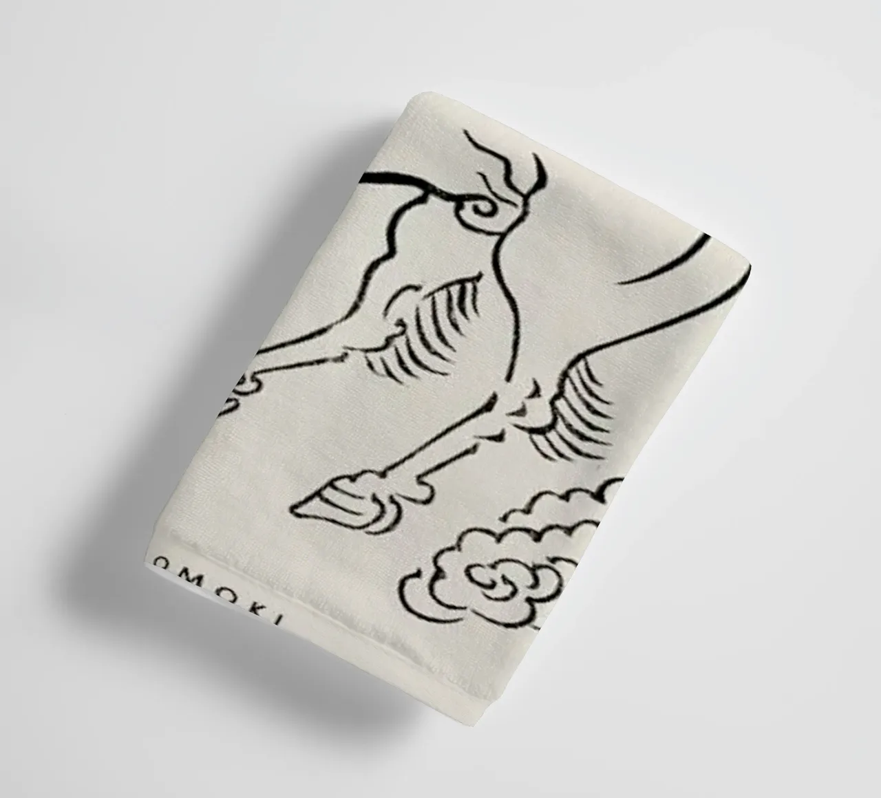 Tomoki - Pegasus Woodblock Print asciugamano da bagno da Vintage by JUNIQE
