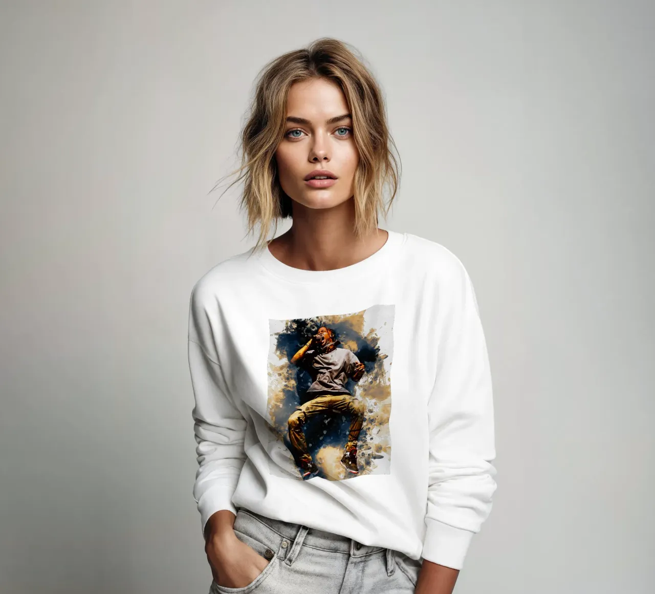 Smudge Of Travis Scott Jump sweatshirt by Gunawan Rb