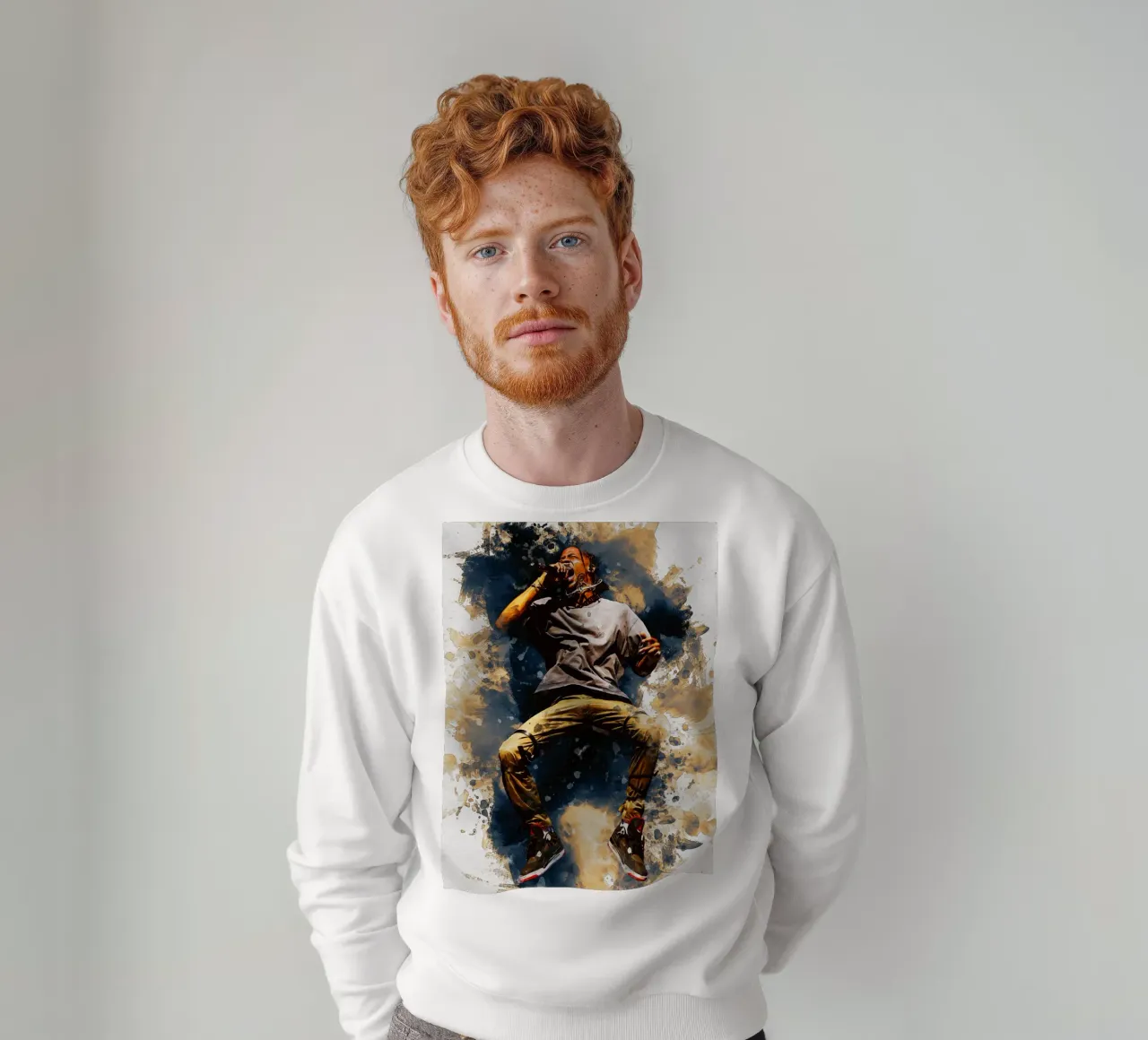Smudge Of Travis Scott Jump sweatshirt by Gunawan Rb