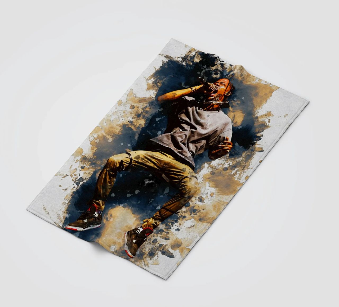 Smudge von Travis Scott springen Fleecedecke von Gunawan Rb