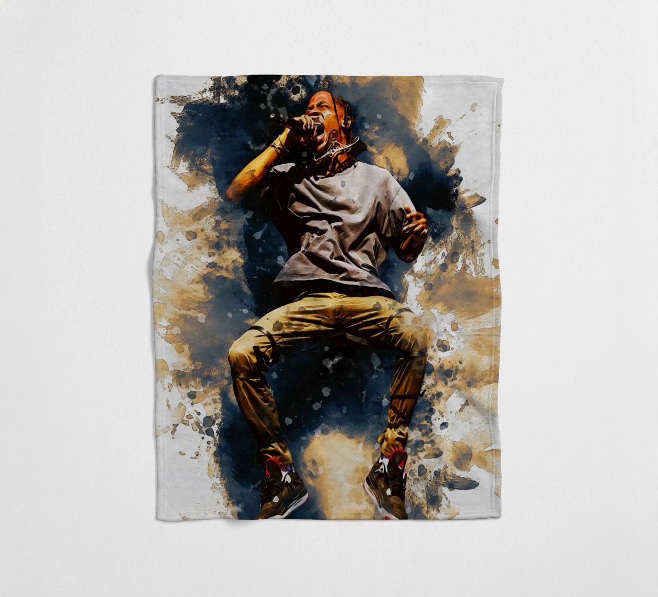 Smudge von Travis Scott springen Fleecedecke von Gunawan Rb