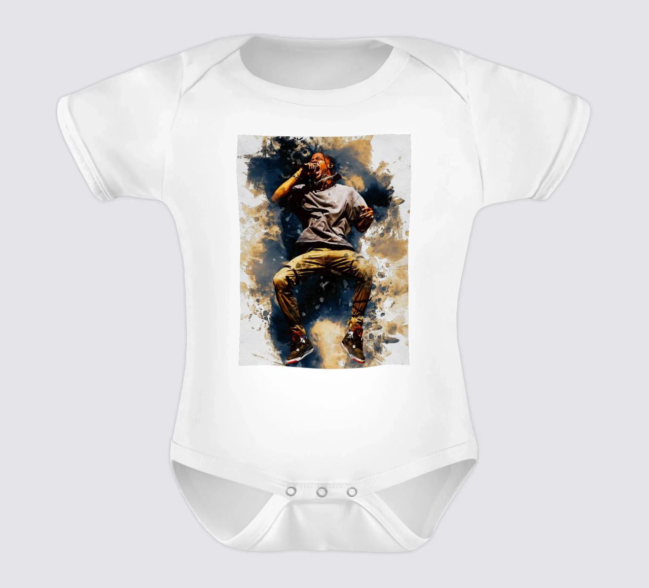 Smudge von Travis Scott springen Kurzarm Babybody von Gunawan Rb