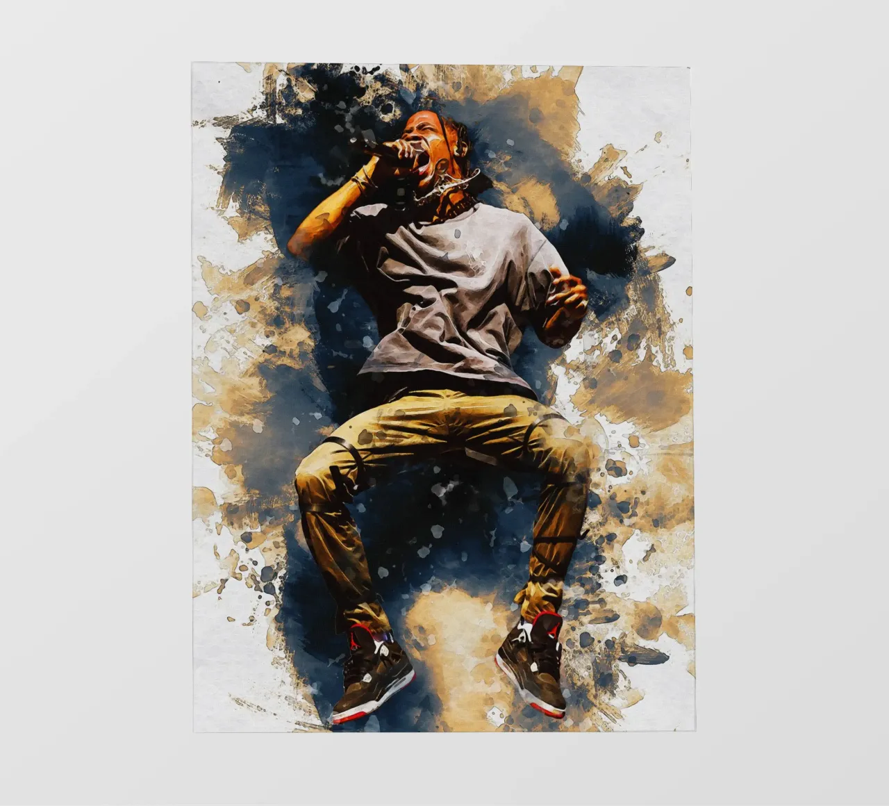 Sbaffo di salto di Travis Scott telo in pvc da Gunawan Rb