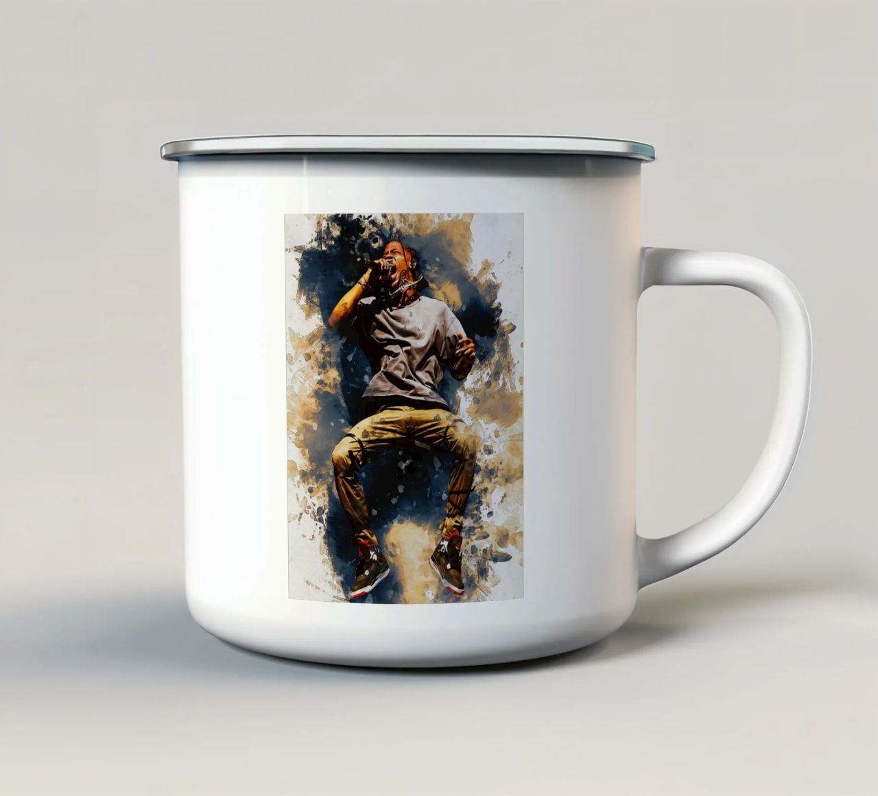 Smudge von Travis Scott springen Emaille Tasse von Gunawan Rb