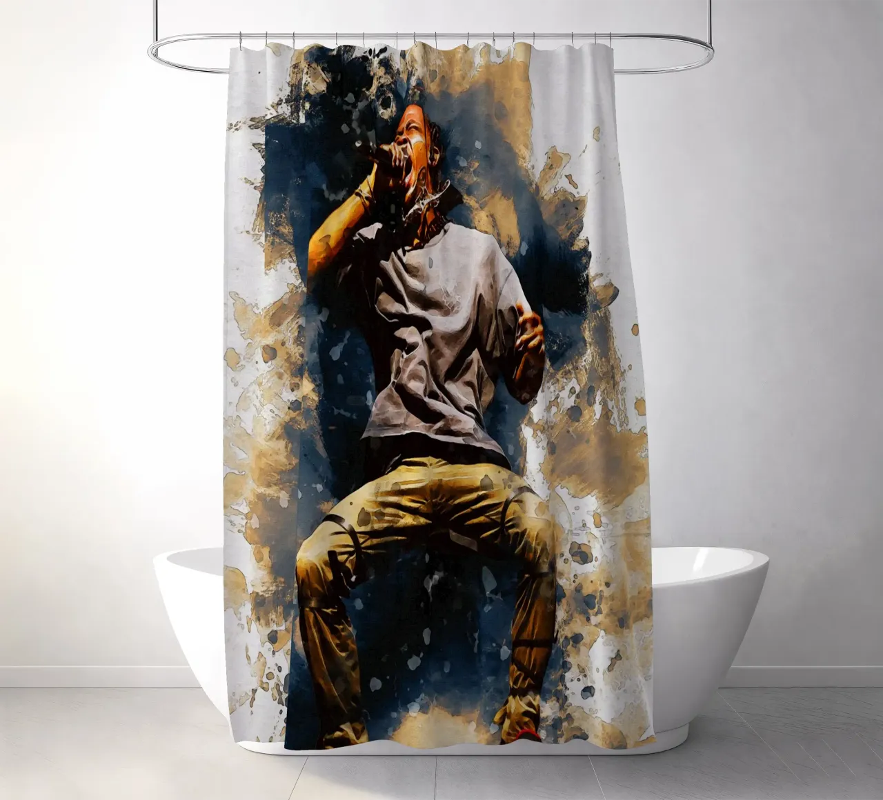 Sbaffo di salto di Travis Scott tenda da doccia da Gunawan Rb