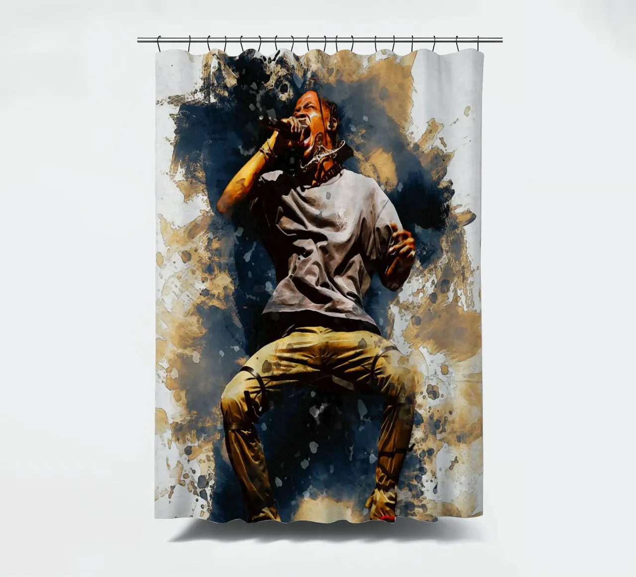 Sbaffo di salto di Travis Scott tenda da doccia da Gunawan Rb