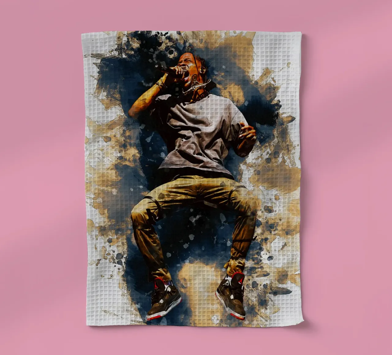 Salto de Travis Scott paño de cocina de Gunawan Rb