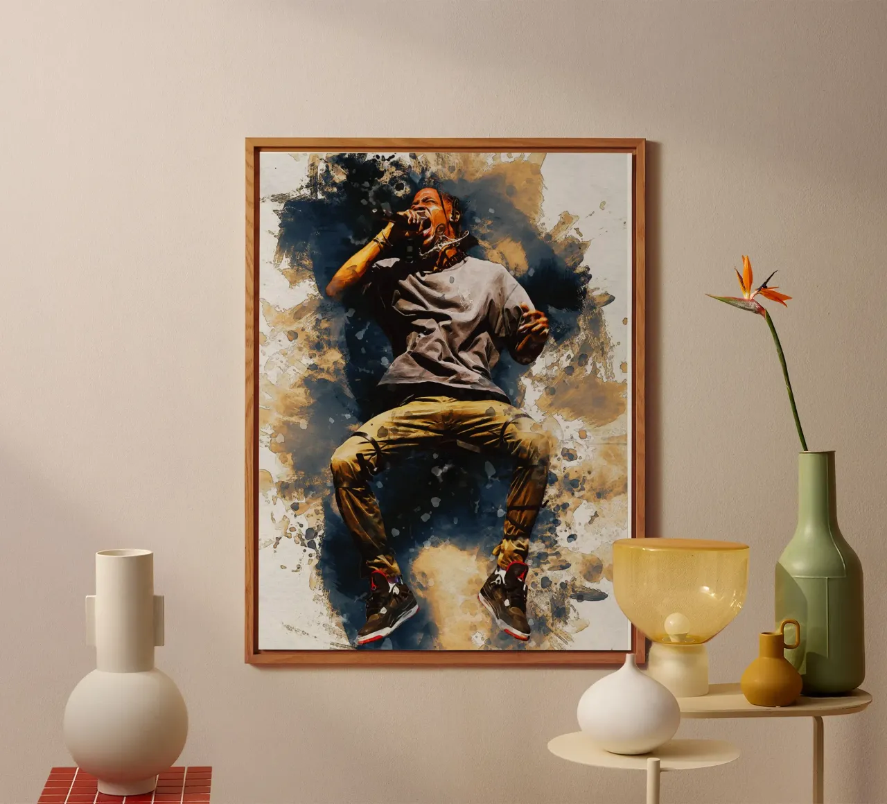 Sbaffo di salto di Travis Scott alluminio dibond da Gunawan Rb
