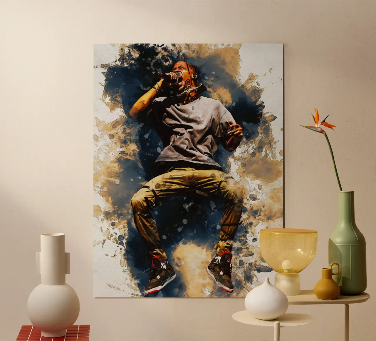 Sbaffo di salto di Travis Scott carta hahnemühle da Gunawan Rb