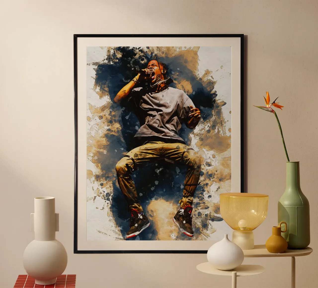 Sbaffo di salto di Travis Scott carta hahnemühle da Gunawan Rb