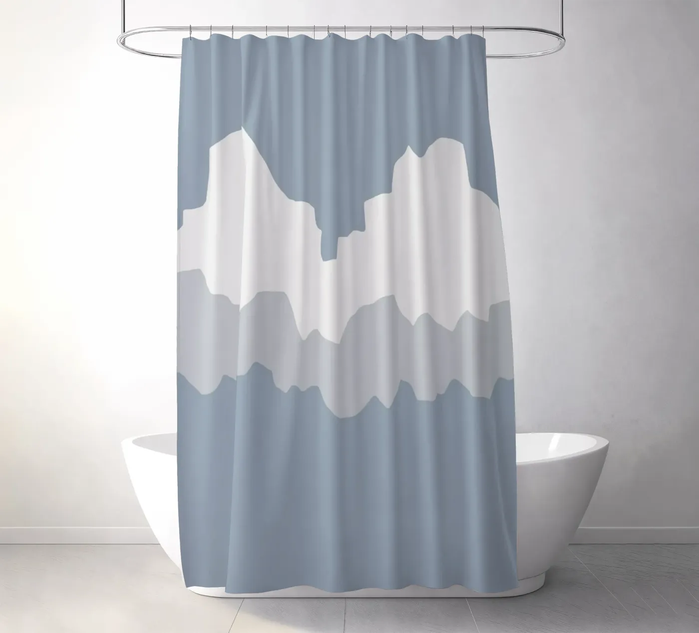 Cloudscape shower curtain by Little Dean