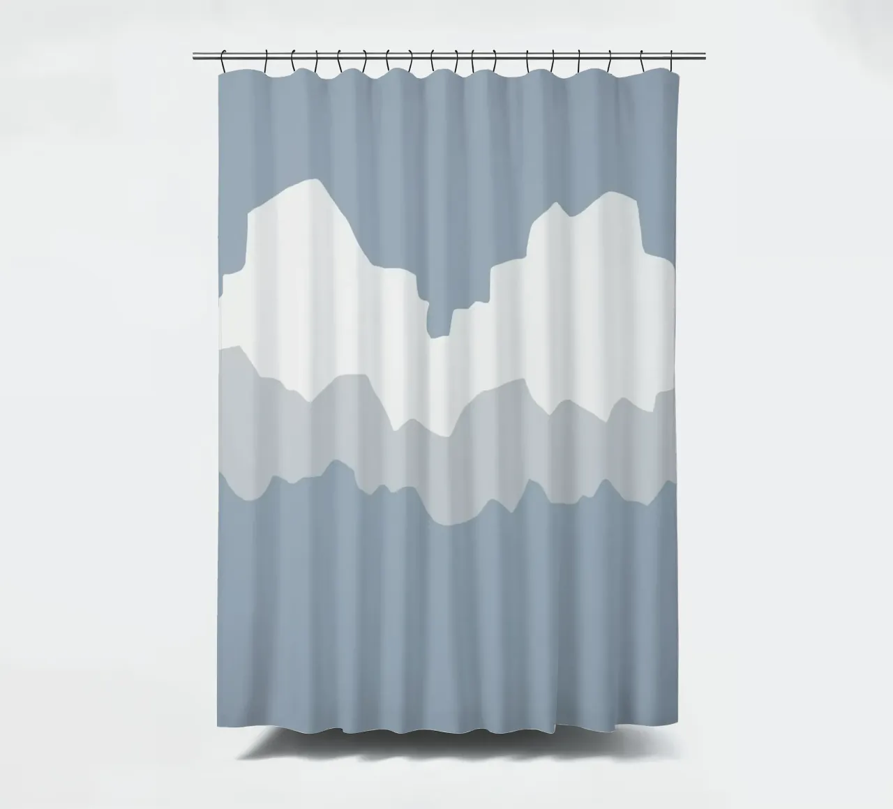 Wolkenlandschap douchegordijn van Little Dean