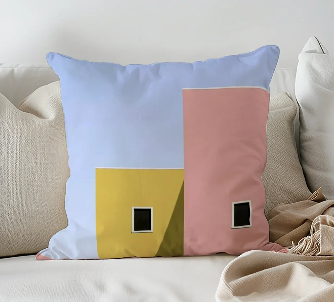 Faceade kussen van Rupert Höller