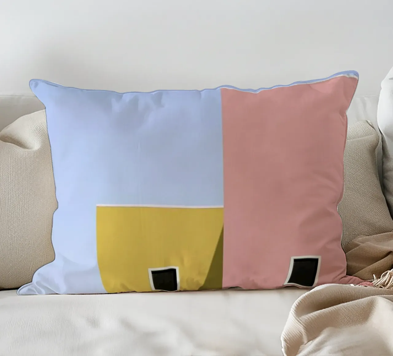 Faceade kussen van Rupert Höller