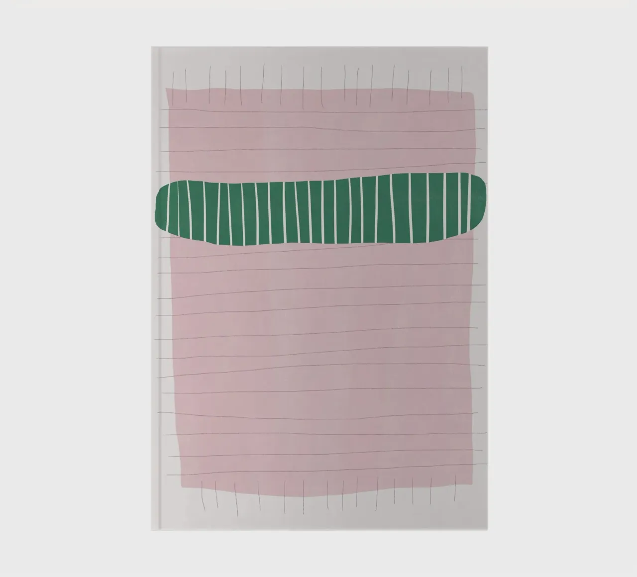 Green and pink matte 02 notebook by Little Dean