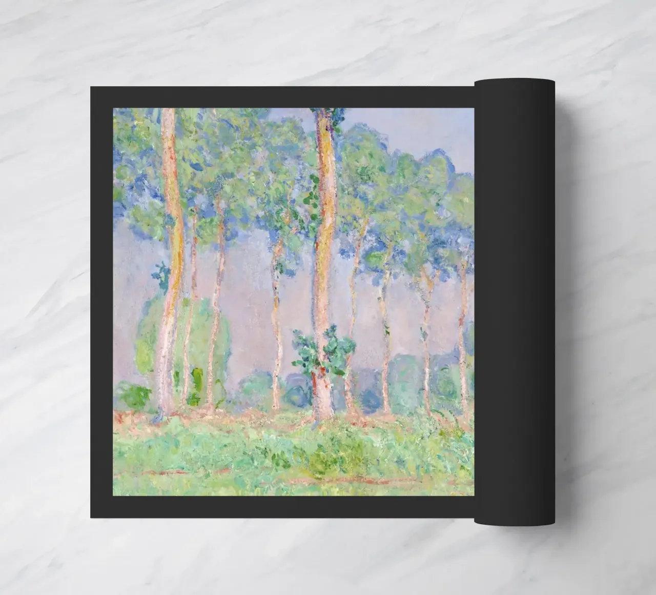 Claude Monet's Poplars, Pink Effect (1891) zerbino da Venus Art